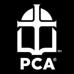 pca logo white on black